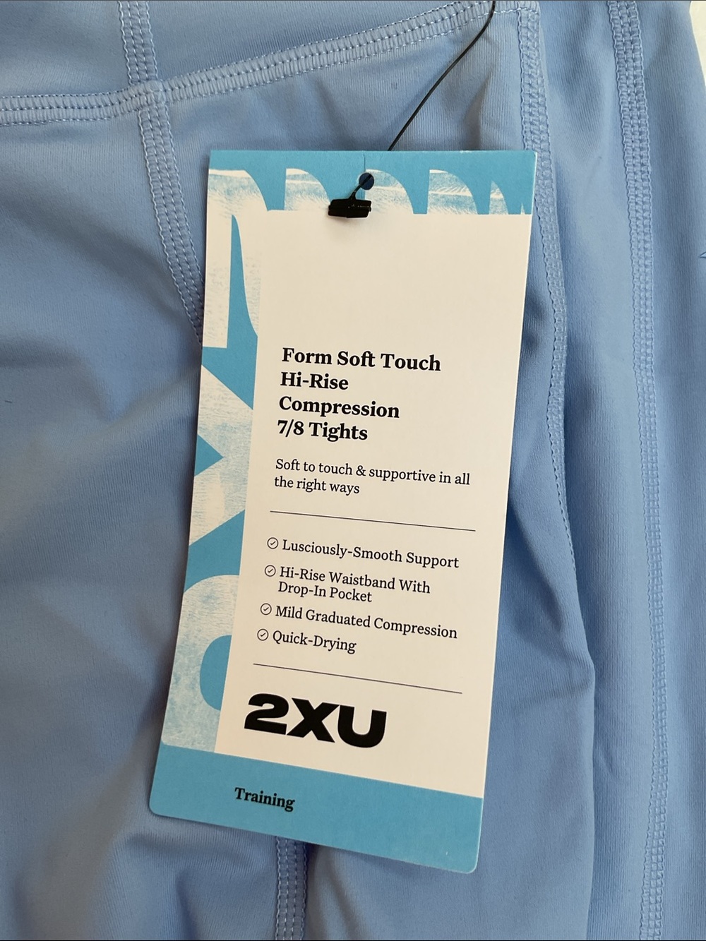 2XU Kids Compression Leggings in Light Blue NWT LARGE